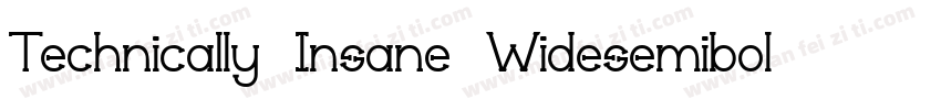 Technically Insane Widesemibold字体转换